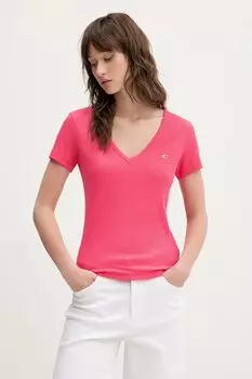 Футболка Tommy Jeans, розовый