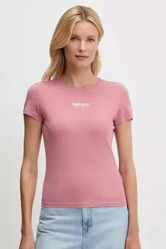 Футболка Tommy Jeans, розовый