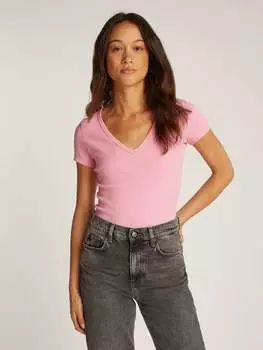Футболка TOMMY JEANS, розовый