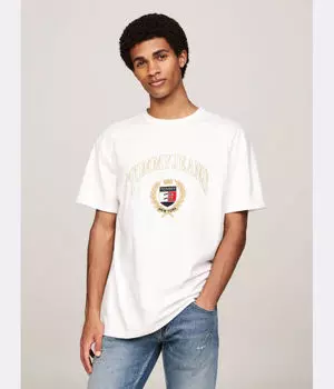 Футболка Tommy Jeans с принтом логотипа, белый