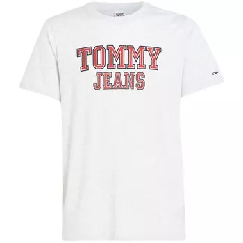 Футболка Tommy Jeans, серебристо-серый