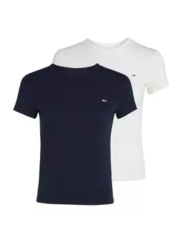 Футболка Tommy Jeans Shirt, цвет navy/off white