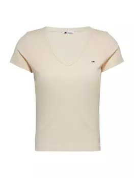 Футболка Tommy Jeans Shirt ESSENTIAL, бежевый