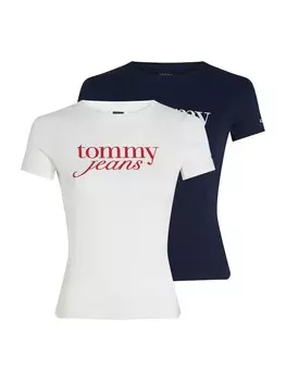 Футболка Tommy Jeans Shirt ESSENTIAL, цвет navy/white