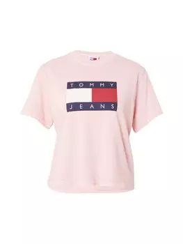 Футболка Tommy Jeans Shirt, темно-розовый