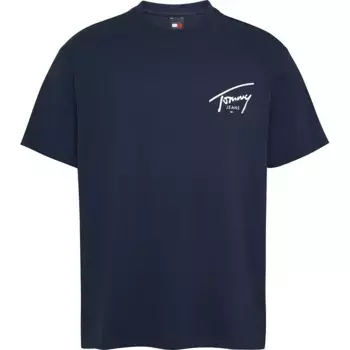 Футболка Tommy Jeans Signature Print, синий