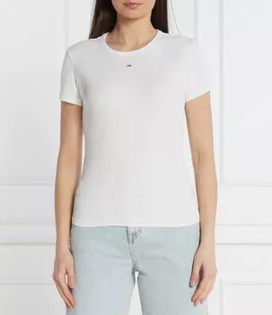 Футболка Tommy Jeans Slim Fit, белый