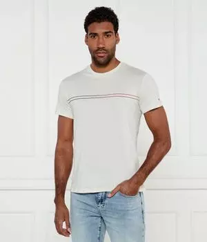 Футболка Tommy Jeans Slim Fit, бежевый