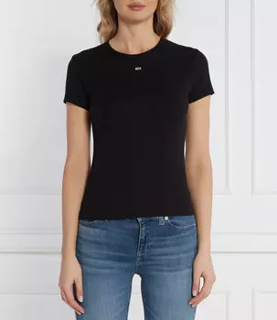 Футболка Tommy Jeans Slim Fit, черный