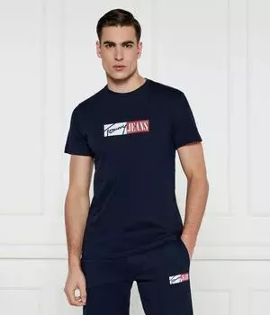 Футболка Tommy Jeans Slim Fit, синий