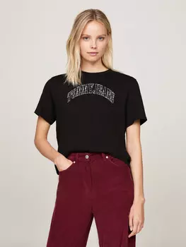 Футболка Tommy Jeans STARDUST Loose fit, черный