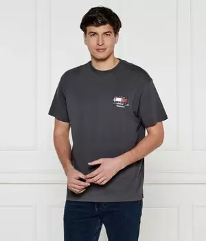 Футболка Tommy Jeans свободного кроя, черный