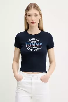 Футболка Tommy Jeans, темно-синий