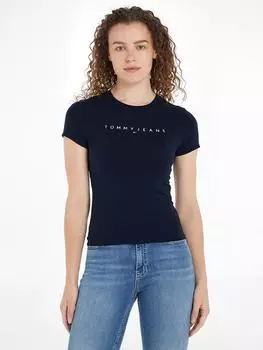 Футболка TOMMY JEANS, темно-синий