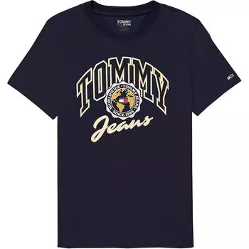 Футболка Tommy Jeans TJ Collegiate Logo, темно-синий