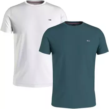 Футболка Tommy Jeans "TJM 2PACK SLIM JERSEY TEE", с круглым вырезом, белый