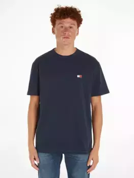 Футболка Tommy Jeans "TJM REG BADGE TEE EXT" с круглым вырезом, синий