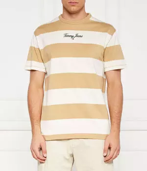 Футболка Tommy Jeans в полоску, желтый