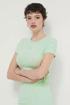 Футболка Tommy Jeans, зеленый