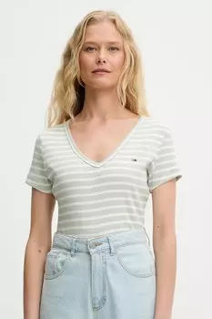 Футболка Tommy Jeans, зеленый