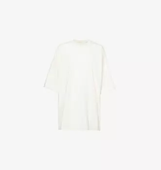 Футболка Tommy oversize из хлопкового джерси с круглым вырезом Rick Owens, бежевый