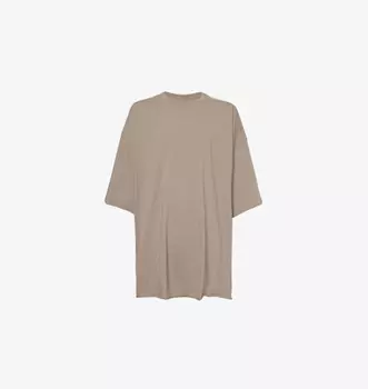Футболка Tommy oversize из хлопкового джерси с круглым вырезом Rick Owens, цвет dust