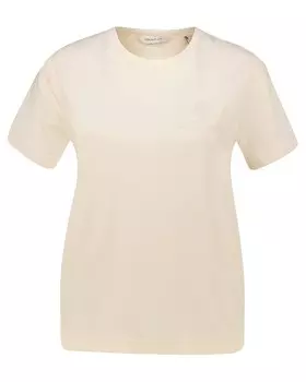 Футболка тон-щит стандартного кроя Gant, бежевый
