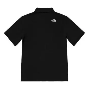 Футболка tonal logo pique polo shirt 'black' The North Face, черный