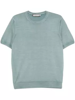 Футболка тонкой вязки Canali, синий