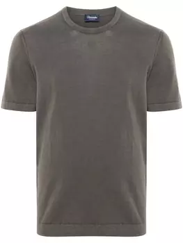 Футболка тонкой вязки Drumohr, коричневый