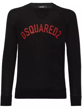 Футболка тонкой вязки DSQUARED2, черный