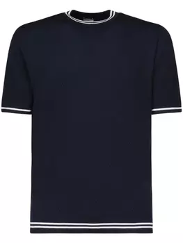 Футболка тонкой вязки Eleventy, синий