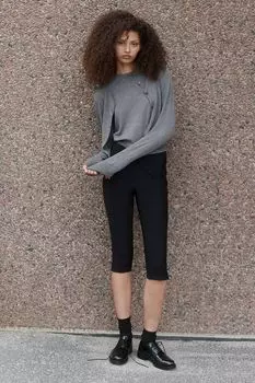 Футболка тонкой вязки H&M, серый