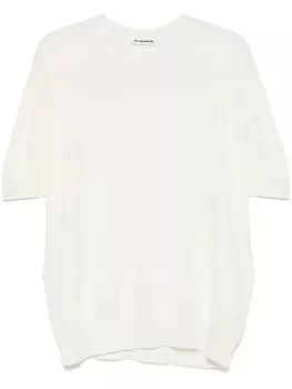Футболка тонкой вязки Jil Sander, нейтральный
