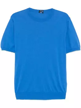 Футболка тонкой вязки Kiton, синий