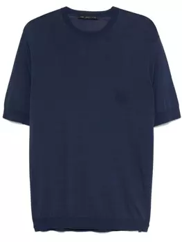 Футболка тонкой вязки Low Brand, синий