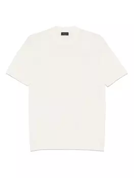 Футболка тонкой вязки Roberto Collina, нейтральный