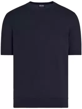Футболка тонкой вязки Zegna, синий