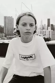 Футболка tony hawk ZARA, белый