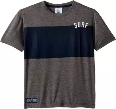 Футболка Toobydoo Charcoal Grey Surf Tee (Toddler/Little Kids/Big Kids), цвет Charcoal Grey