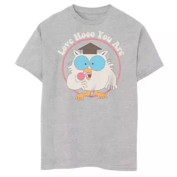 Футболка Tootsie Pop Roll для мальчиков 8–20 лет с рисунком Mr. Owl Love Hoo You Are Lollipop Circle Licensed Character