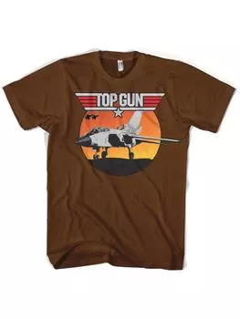 Футболка TOP GUN, коричневый