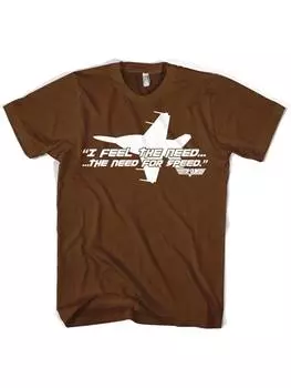 Футболка TOP GUN, коричневый