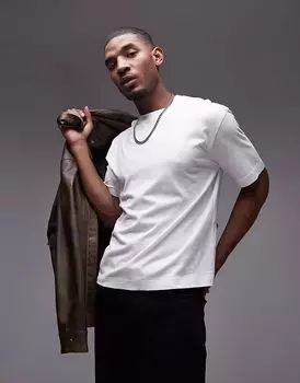 Футболка Topman свободного кроя белого цвета