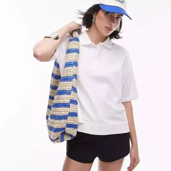 Футболка Topshop Square Neckline, белый