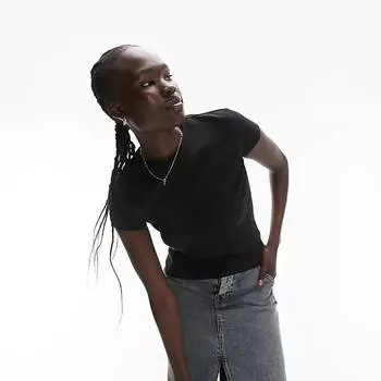 Футболка Topshop Tall Longline Everyday, черный