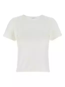 Футболка Torya в рубчик THE ROW, белый