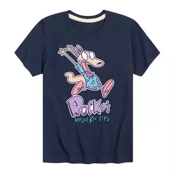Футболка «Тявкающий Роко» Nickelodeon Rocko's Modern Life для мальчиков 8–20 лет Licensed Character, синий