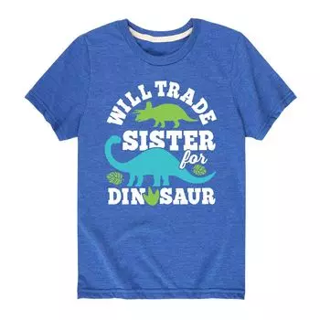 Футболка Trade Sister For Dinosaur для мальчиков 8–20 лет Licensed Character, синий