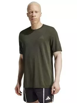 Футболка train essentials structure adidas, цвет Olive Strat/Grey
